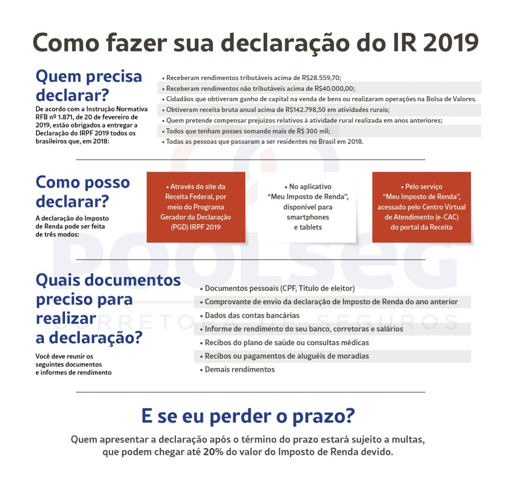 Como declarar o imposto de renda 2019